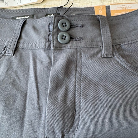 PrAna Halle Pant II NWT size 4 Tall Inseam Coal Grey Straight Leg - Picture 7 of 15